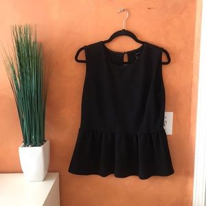 FOREVER 21 | black peplum tank top